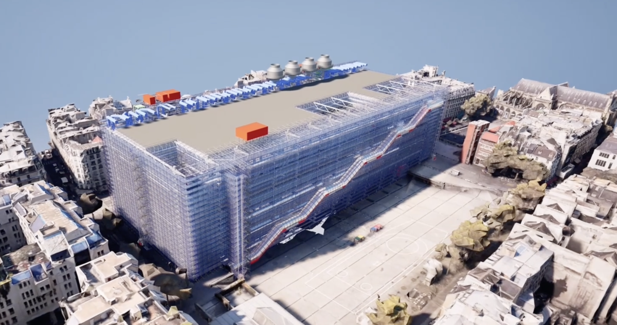Chantier Pompidou 2030 Entrepose Echafaudage